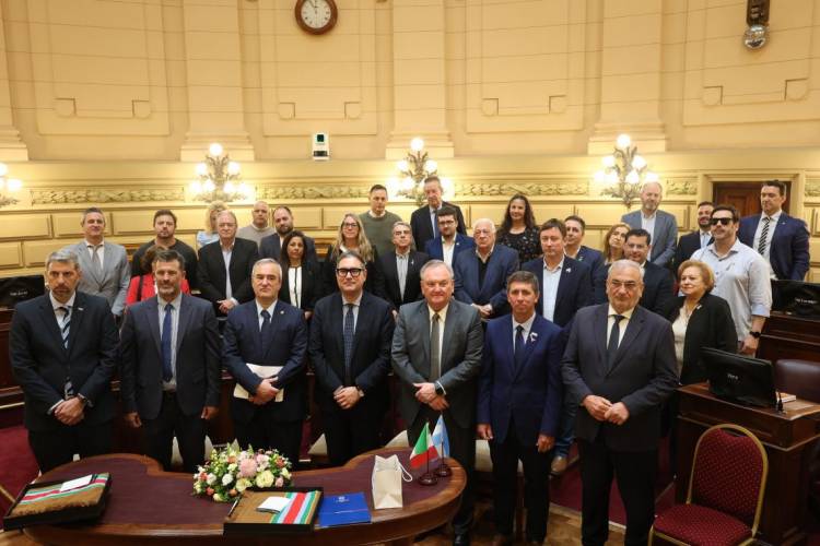 El Senado de Santa Fe recibió al cónsul general de Italia en Rosario