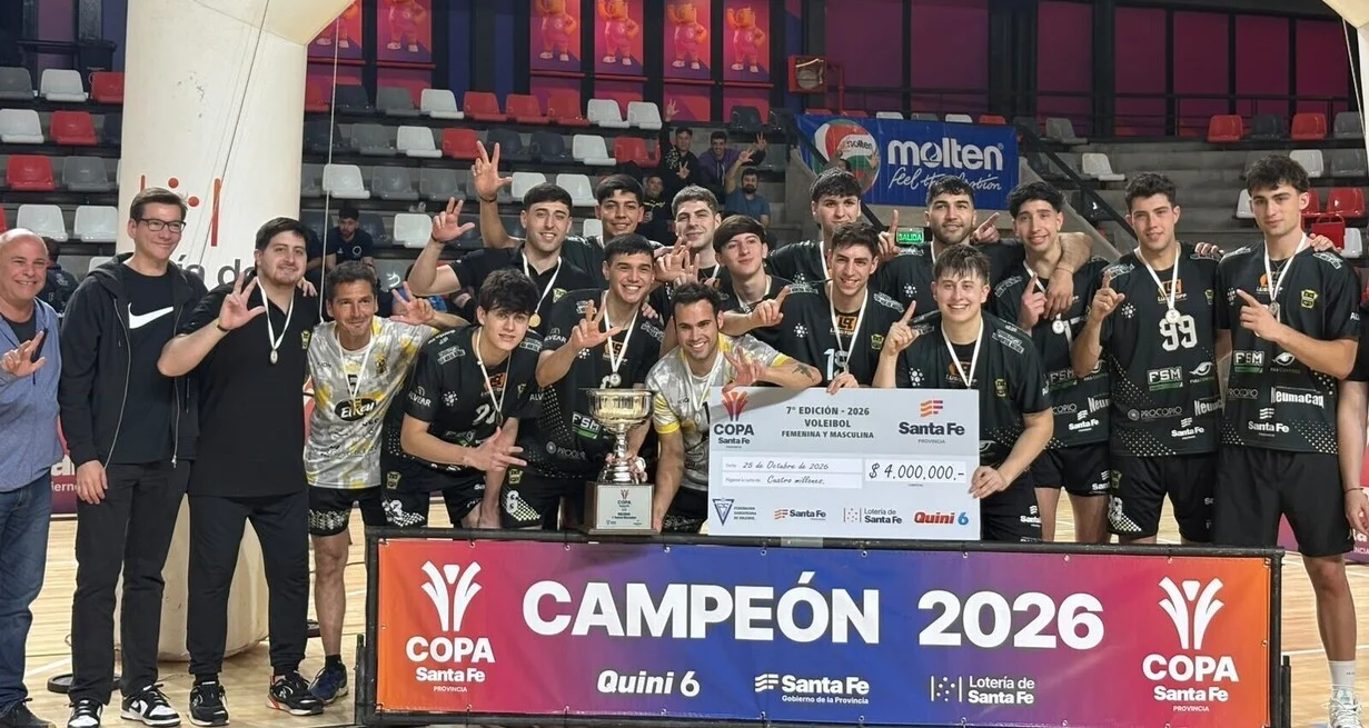 Duelo de rosarinos: Normal 3 se coronó campeón de la Copa Santa Fe de Vóley masculino