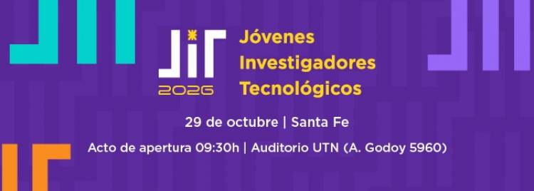 Se llevarán cabo las en  la UTN Santa Fe lasJornadas de Jóvenes Investigadores Tecnológicos (JIT 2026)*